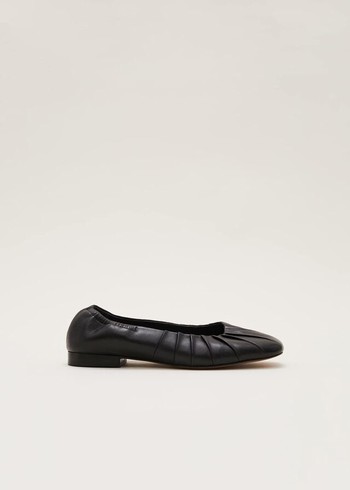 Phase Eight Elasticated Flats Black Canada | VMAGXQ-140